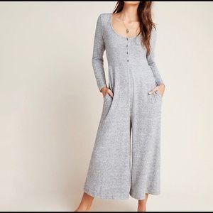 Anthropologie Marisa Hacci Gray Sleep Jumpsuit XL
